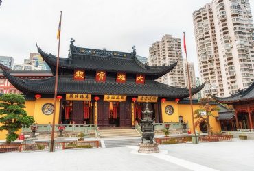 The Jade Buddha Temple exterior (founded 1882) in Shanghai, China. Buddhism is enjoying a revival in modern liberal China.