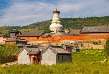 The monastery complex of Wudai Shan (Mount Wutai), UNESCO World Heritage Site, Shanxi, China, Asia